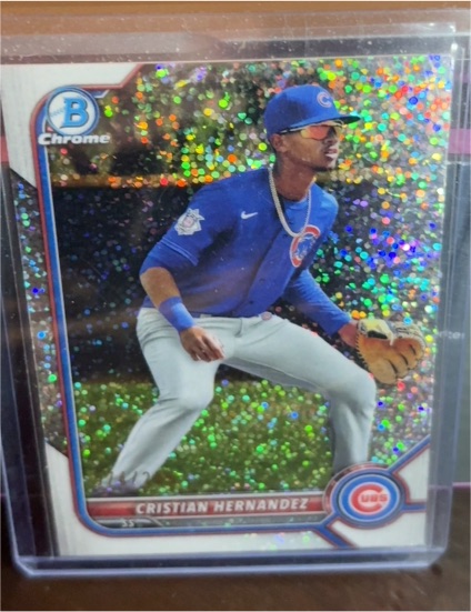 2022 Bowman Chrome #BCP-240 Cristian Hernandez — front
