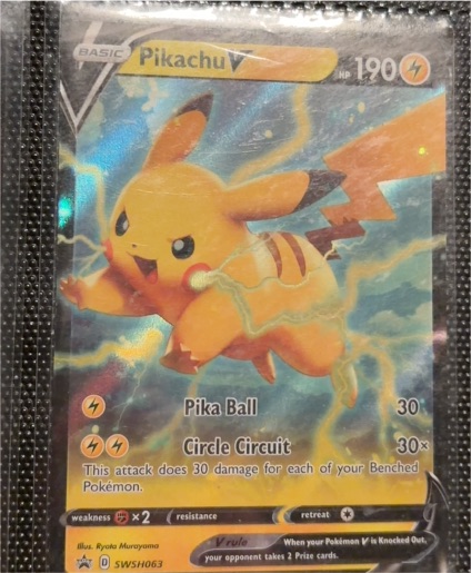 2020 Pokémon SWSH063 Pikachu V — front