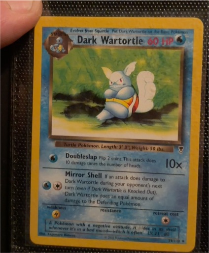 2000 Pokémon #39 Dark Wartortle — front