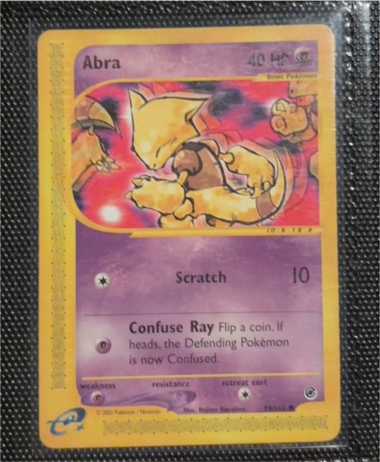 2002 Pokémon Expedition #93 Abra — front