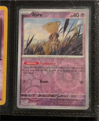 2023 Pokémon SV06: Twilight Masquerade #80 Abra — front