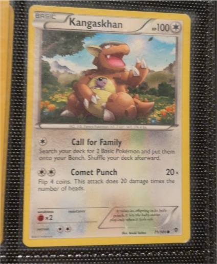2013 Pokémon Black & White Plasma Blast #71 Kangaskhan — front