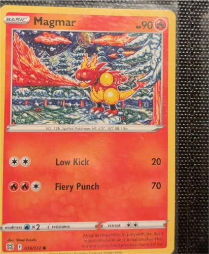 2022 Pokémon TCG Brilliant Stars #019 Magmar — front