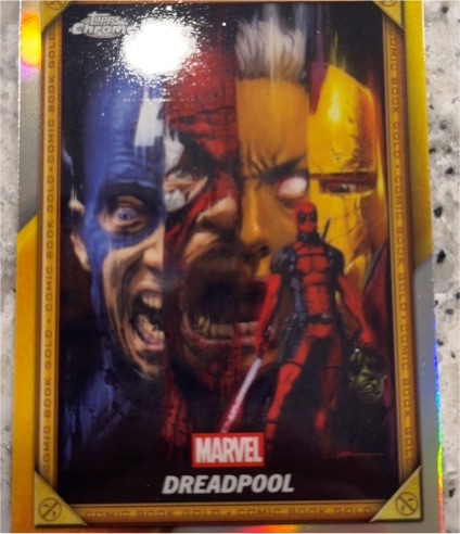 2025 Topps Chrome Deadpool Comic Book Gold #CB-28 Dreadpool — front