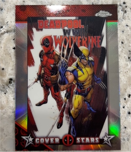 2025 Topps Chrome Deadpool Cover Stars #CS-4 Deadpool & Wolverine WWIII — front