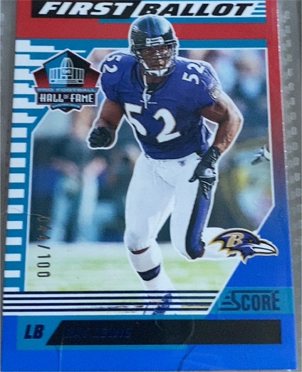 2025 Panini Score #9 Ray Lewis — front