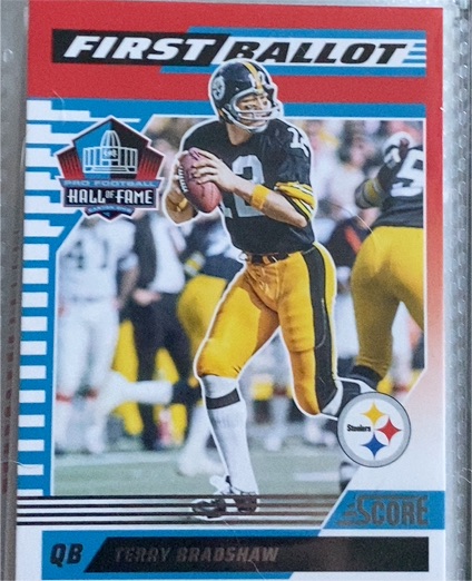 2025 Panini Score #10 Terry Bradshaw First Ballot Pittsburgh Steelers — front