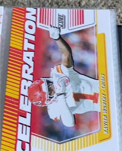 2025 Panini Score Celebration #C-XWY Xavier Worthy — front