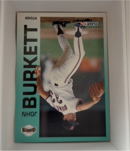 1992 Fleer #630 John Burkett — front