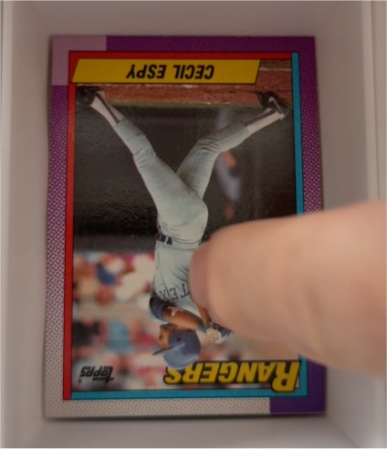 1990 Topps #496 Cecil Espy Texas Rangers — front