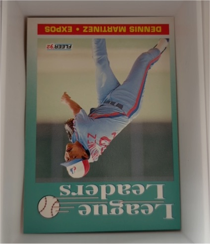1992 Fleer #695 Dennis Martinez — front