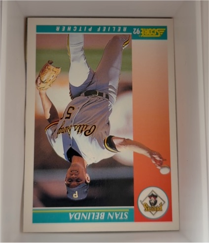 1992 Score #325 Stan Belinda — front