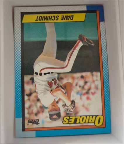 1990 Topps #497 Dave Schmidt — front
