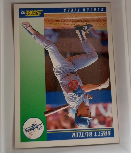 1992 Score #465 Brett Butler — front