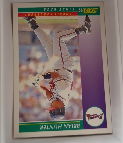 1992 Score #417 Brian Hunter — front