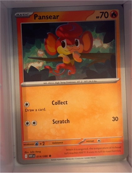 2022 Pokémon SV: White Flare #014 Pansear — front