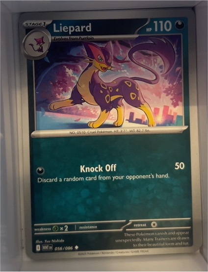 2025 Pokémon SV: White Flare #056 Liepard — front