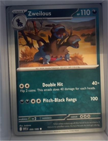 2023 Pokémon SV: White Flare #066 Zweilous — front