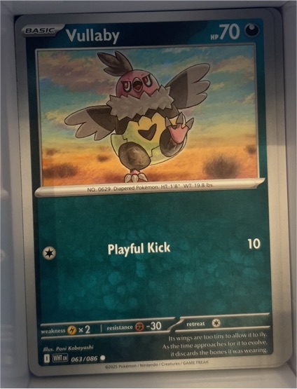 2025 Pokémon SV: White Flare #063 Vullaby — front