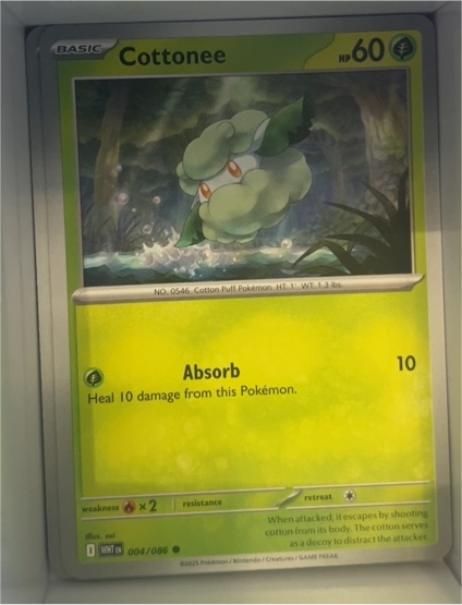 2023 Pokémon SV11W #004 Cottonee — front