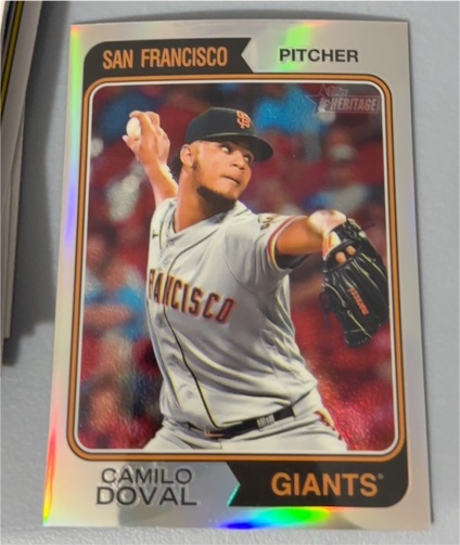 2023 Topps Heritage #684 Camilo Doval — front