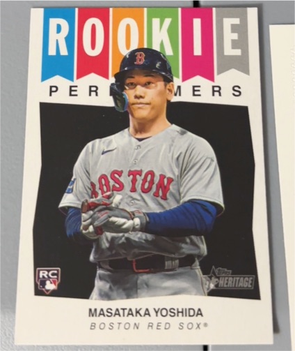 2023 Topps Heritage High Number Rookie Performers #RP-1 Masataka Yoshida — front