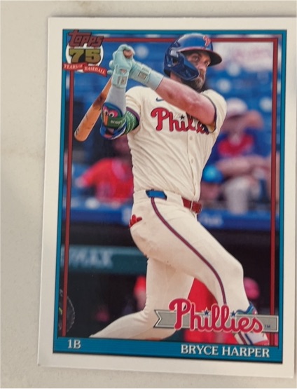 2026 Topps 1991 Throwback #T91-60 Bryce Harper — front
