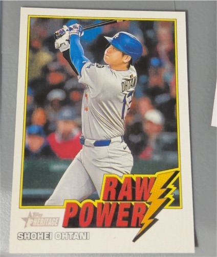 2026 Topps Heritage Raw Power #RP-SO Shohei Ohtani — front