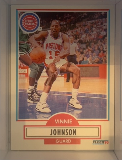 1990-91 Fleer #57 Vinnie Johnson — front