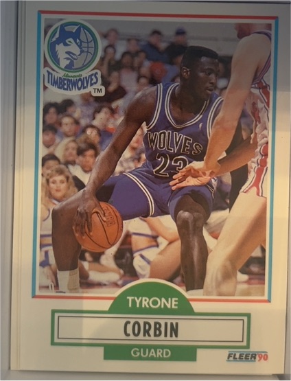 1990-91 Fleer #113 Tyrone Corbin — front