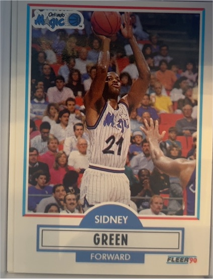 1990-91 Fleer #134 Sidney Green — front