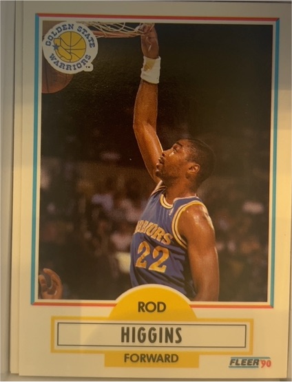 1990-91 Fleer #64 Rod Higgins — front