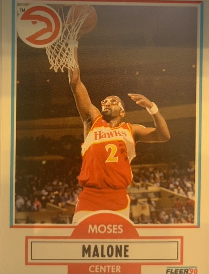 1990-91 Fleer #3 Moses Malone — front