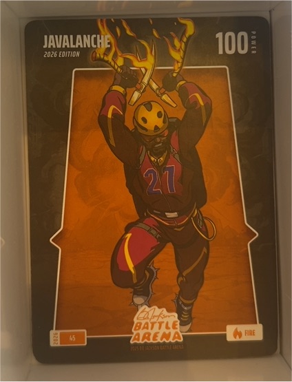 2026 Bo Jackson Battle Arena #45 Jamal Murray Javalanche Fire — front