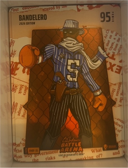 2026 Bo Jackson Battle Arena Bandelero #95 — front