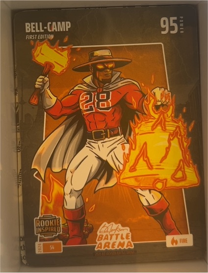 2026 Bo Jackson Battle Arena #54 Kristian Campbell Bell-Camp Fire Rookie 1st Edition — front