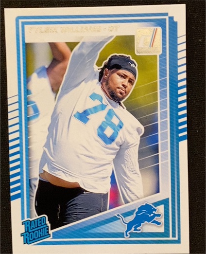 2025 Panini Donruss #360 Tyleik Williams Rated Rookie Detroit Lions — front