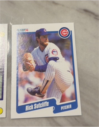 1990 Fleer #43 Rick Sutcliffe — front
