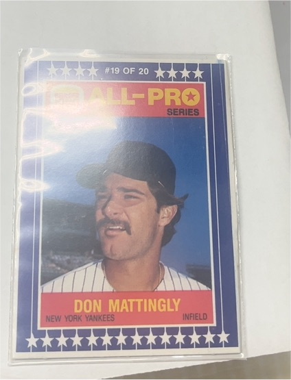 1986 Burger King All-Pro Series #19 Don Mattingly — front