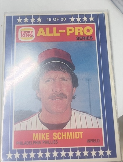 1986 Burger King All-Pro Series #5 Mike Schmidt — front