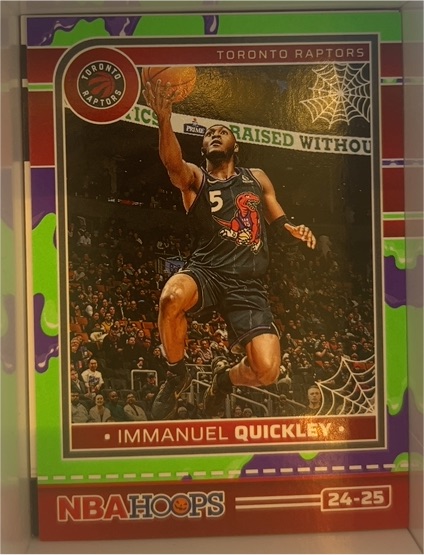 2024-25 Panini NBA Hoops Haunted Hoops #76 Immanuel Quickley — front