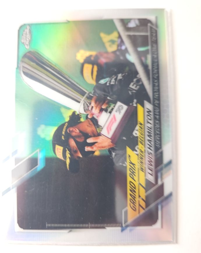 2021 Topps Chrome Formula 1 Grand Prix Winners #144 Lewis Hamilton — front