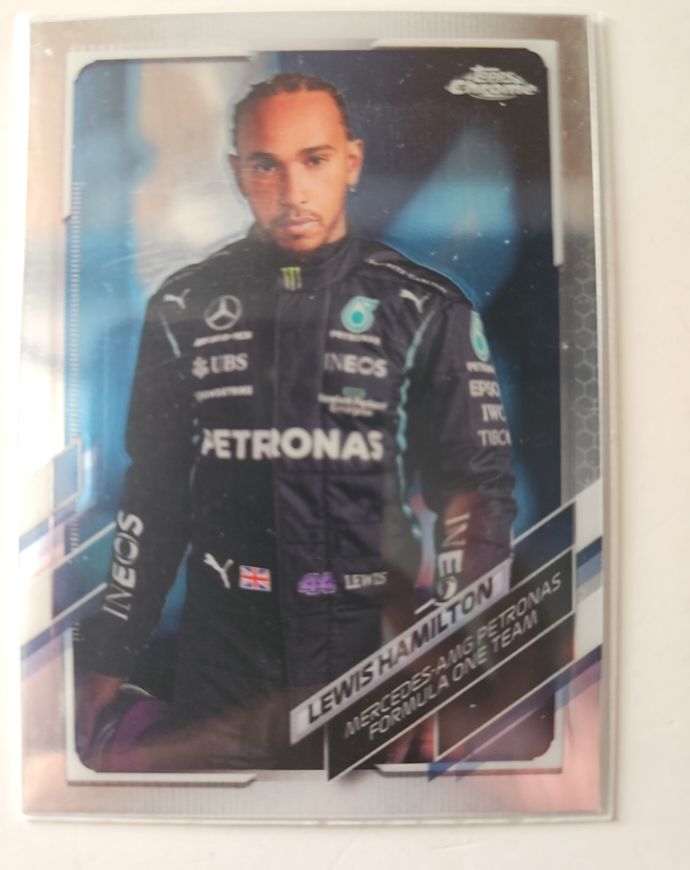 2021 Topps Chrome Formula 1 #1 Lewis Hamilton — front