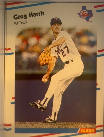 1988 Fleer #468 Greg Harris — front