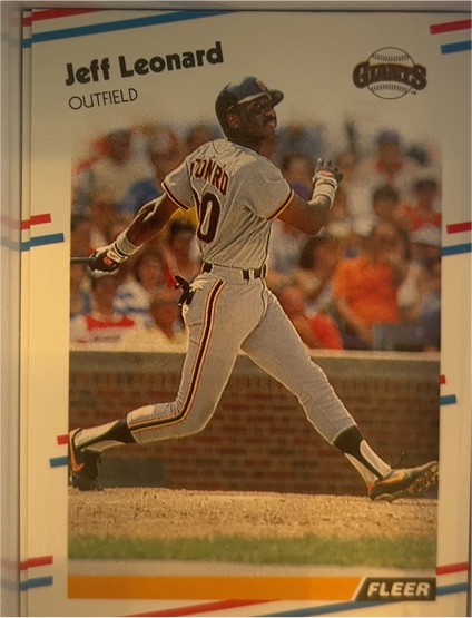 1988 Fleer #88 Jeff Leonard — front