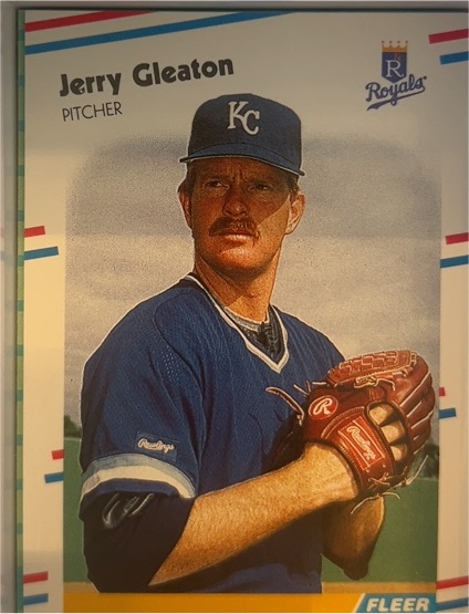 1988 Fleer #258 Jerry Gleaton Kansas City Royals — front
