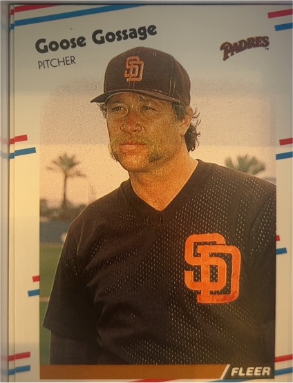 1988 Fleer #583 Goose Gossage — front