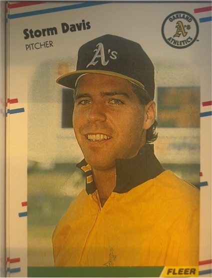 1988 Fleer #278 Storm Davis — front