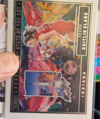 2025 Panini Caitlin Clark Chronicles Exclusive State of The Art #84 Indiana Fever — front