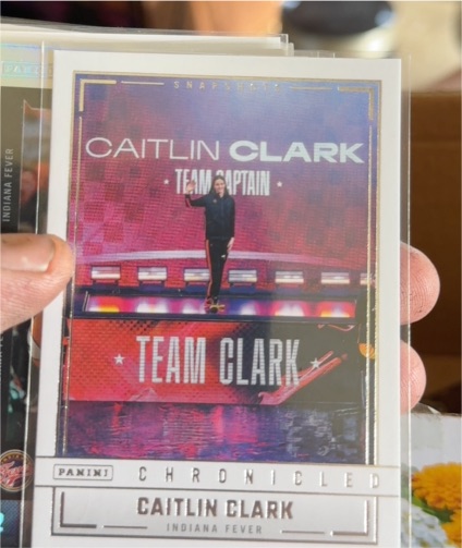 2025 Panini Caitlin Clark Chronicled #98 Team Captain Team Clark — front